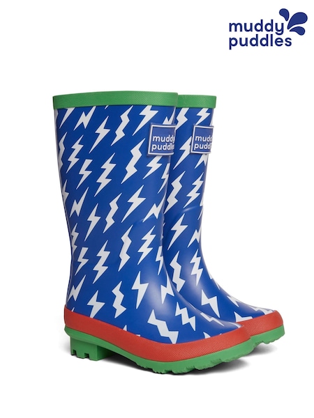 Muddy Puddles Blue Puddlestomper Wellies (W87653) | £30 - £32