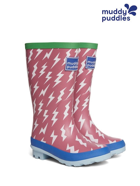 Muddy Puddles Pink Puddlestomper Wellies (W87663) | £30 - £32