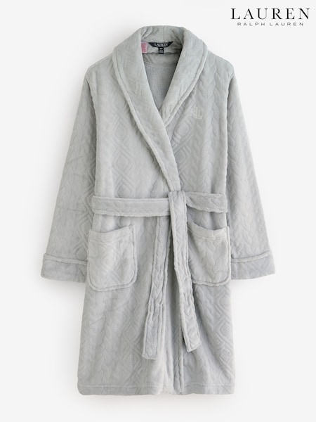 Lauren Ralph Lauren Grey Chenille So Soft Long Sleeve Shawl (W87806) | £89