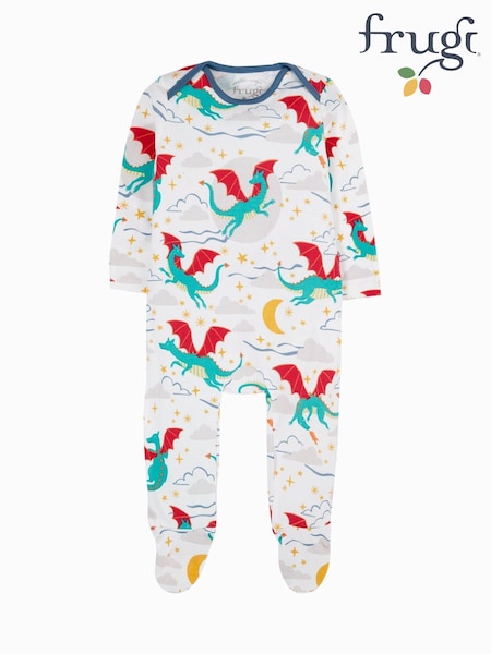 Frugi Easy Dressing Printed Babygrow (W87854) | £22