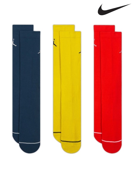 Nike Multi Jordan Everyday Crew Socks 3 pairs (W88122) | £18