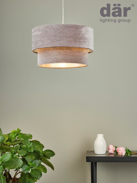 Dar Lighting Brown Easy Fit Suvan Pendant Light (W88425) | £35