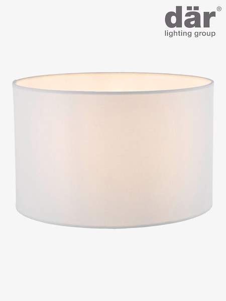 Dar Lighting White Pyramid Drum Shade (W88439) | £45