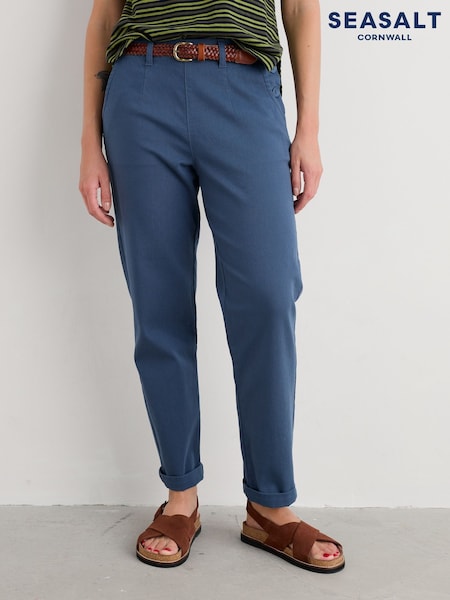 Seasalt Cornwall Blue Petite Waterdance Trousers (W88468) | £66