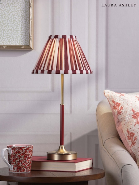 Laura Ashley Red Denwick Table Lamp (W88584) | £85