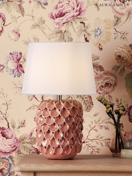 Laura Ashley Pink Marwick Table Lamp (W88588) | £85