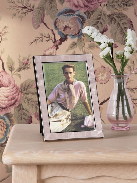 Laura Ashley Pink Whitford Photo Frame (W88594) | £22