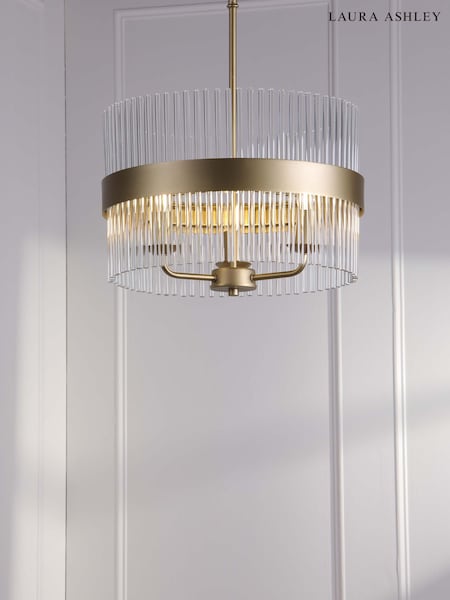 Laura Ashley Brass Alexa 3 Light 3 Light Pendant (W88606) | £275