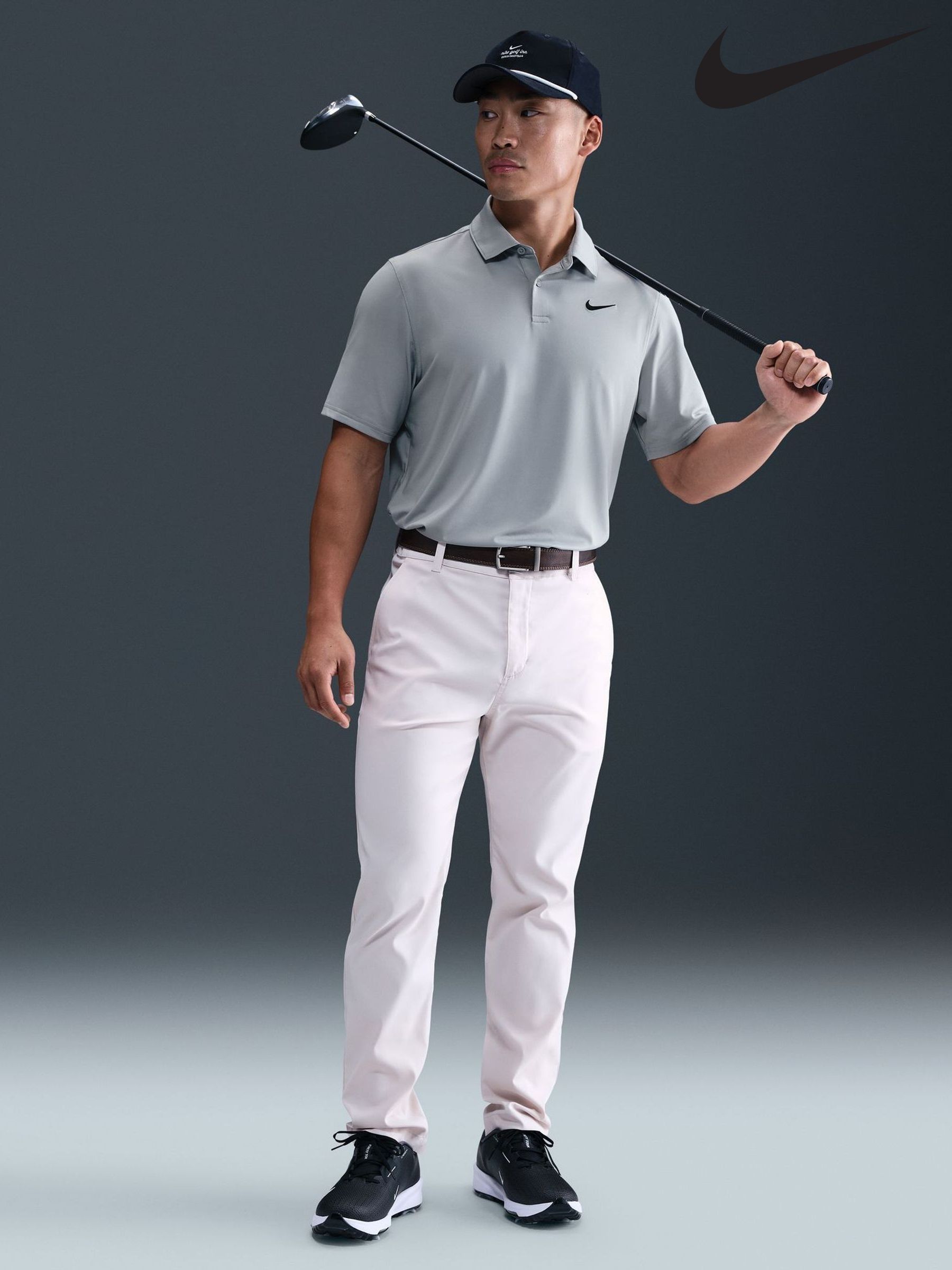 nike golf essential tipped polo shirt