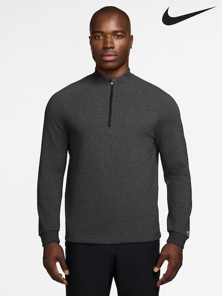 Nike Chrome Black Therma-FIT PAR5 Golf Quarter Zip Top (W88640) | £80