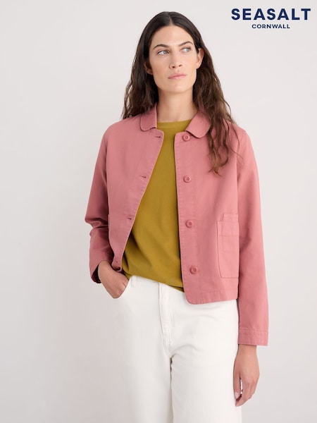 Seasalt Cornwall Pink Coombe Lane Cotton Jacket (W88735) | £80