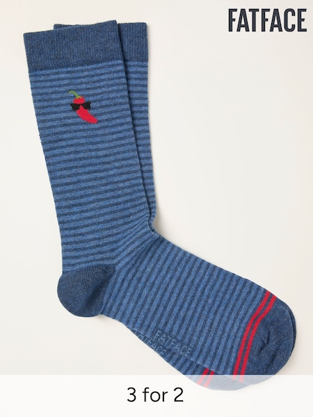 FatFace Navy Chilli Socks (W88957) | £7.50