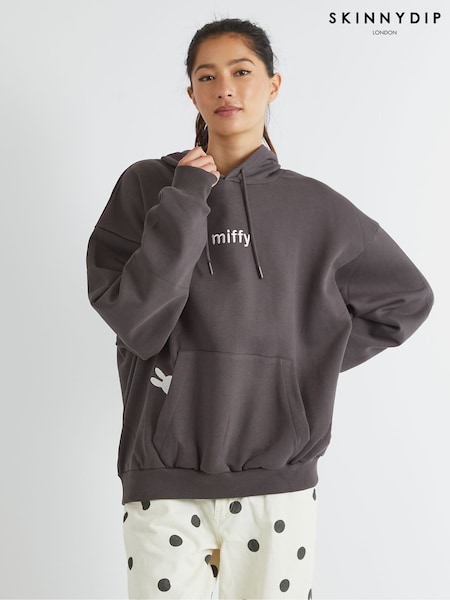 Skinnydip Grey Miffy Kite Hoodie (W89084) | £40