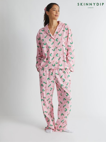 Skinnydip Pink The Very Hungry Caterpillar x Skinnydip Pyjama Set in Pink (W89103) | £34