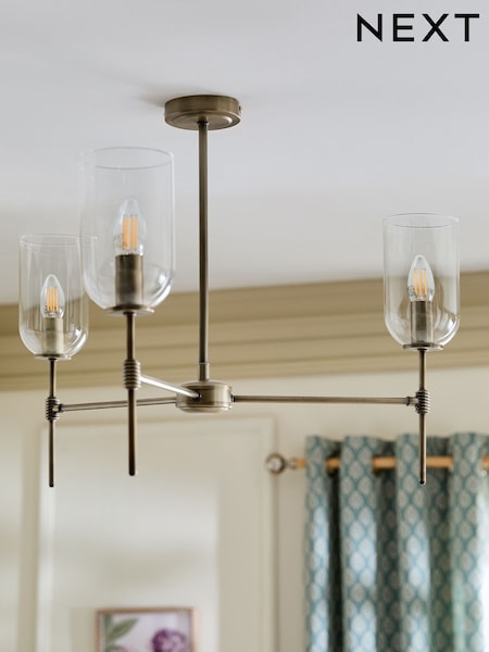 Brass Virginia 3 Light Chandelier (W89173) | £130
