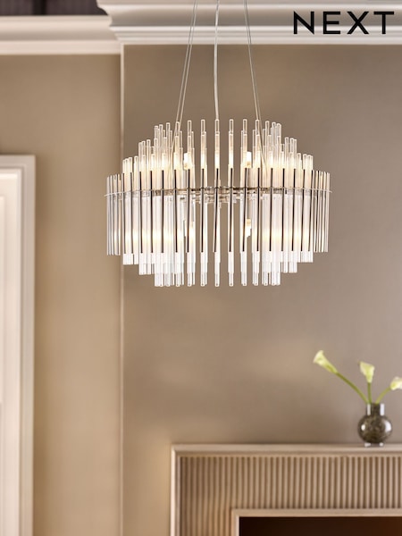 Chrome Arundel 8 Light Chandelier Light (W89179) | £275