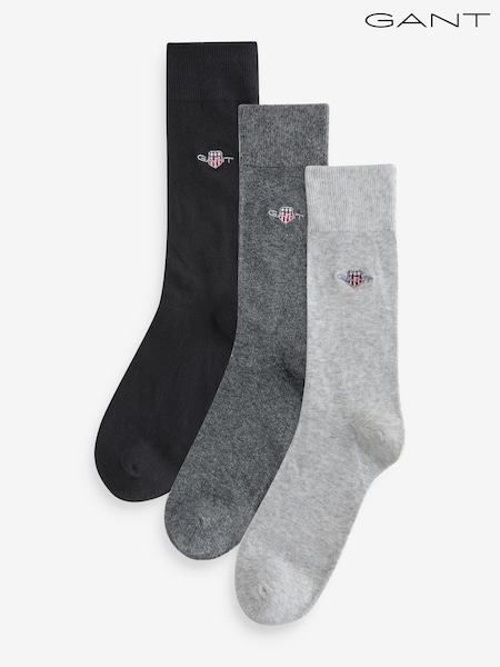GANT Grey Socks 3 Pack (W89279) | £20