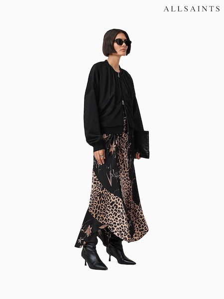 AllSaints Black Arleen Skirt (W89296) | £159