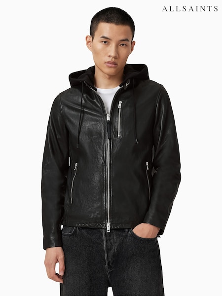 AllSaints Black Ashton Jacket (W89307) | £449