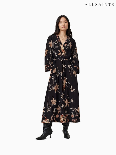 AllSaints Brown Diana Dress (W89316) | £259