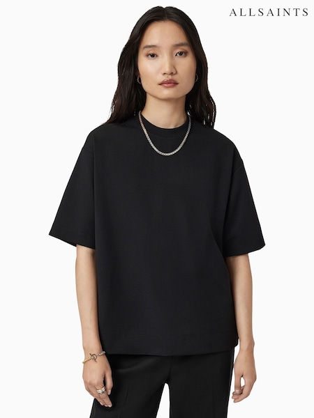 AllSaints Black Dani T-Shirt (W89330) | £69