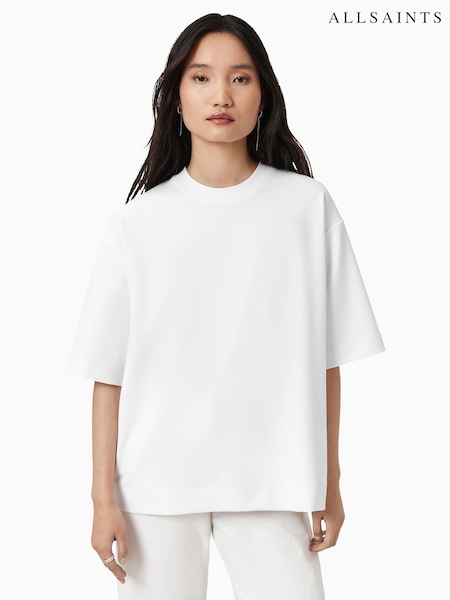 AllSaints White Dani T-Shirt (W89340) | £69