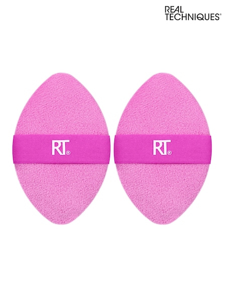 Real Techniques Miracle 2-In-1 Makeup Powder Puff Duo (W89539) | £9