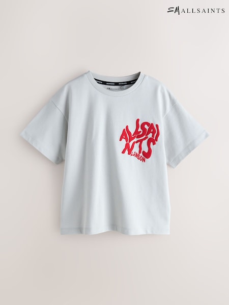 smALLSAINTS Grey/Red Oversized Orlando Logo Crew T-Shirt (W89621) | £20 - £28