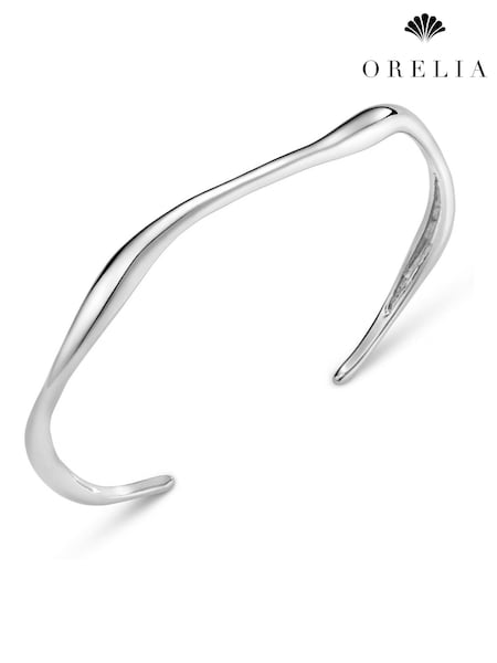 Orelia London Gold Tone Fine Wave Bangle (W89624) | £25
