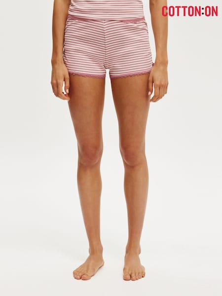 Cotton On Grey Boys Rib Lace Ruched Shorts (W90169) | £0