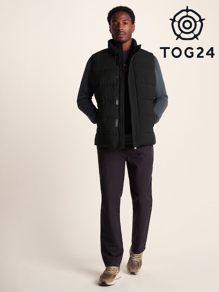 Tog 24 Black Mens Leighton Padded Gilet (W90206) | £65
