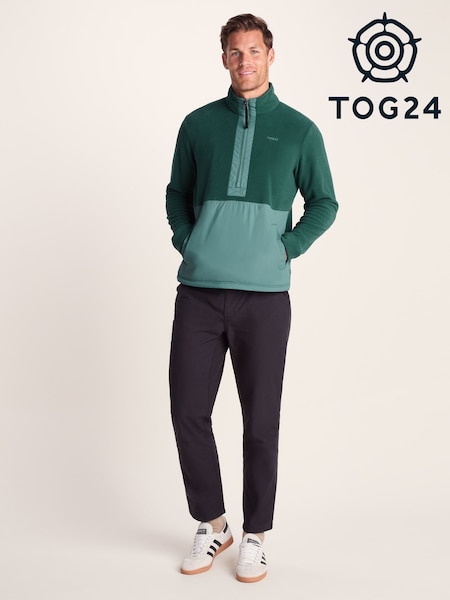 Tog 24 Blue Mens Dowson Zip Neck Fleece (W90213) | £39