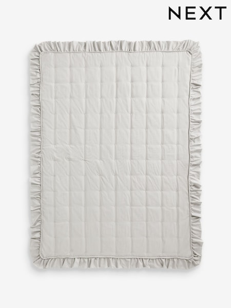 Natural Daphne Frill Quilted Bedspread (W90231) | £60 - £100