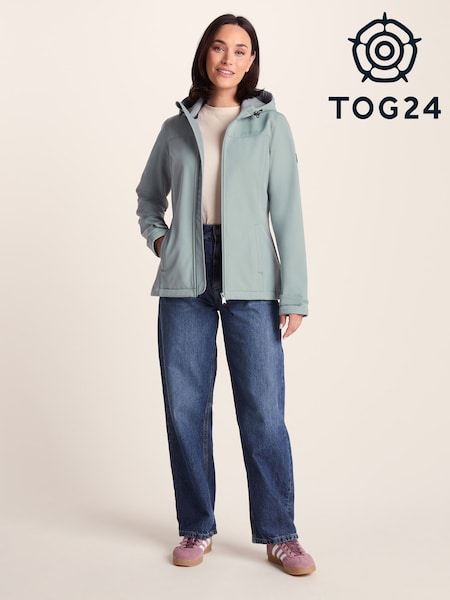 Tog 24 Green Womens Keld Softshell Hoodie (W90235) | £49