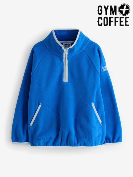 Gym + Coffee Blue Kids Polar Fleece (W90397) | £30