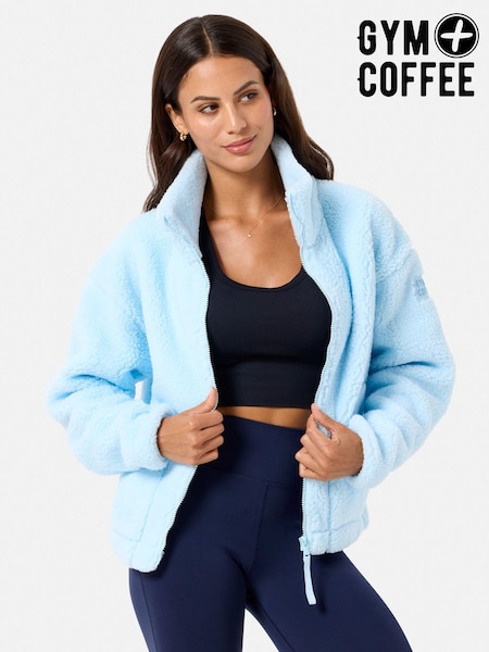 Gym + Coffee Blue Industry High Collar Jacket (W90402) | £80