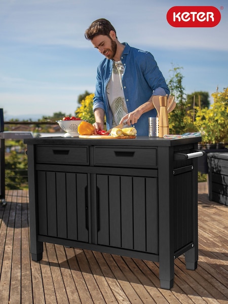 Keter Brown Outdoor Buffet Storage Cabinet (W90540) | £189