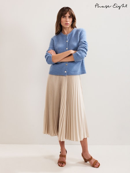 Phase Eight Natural Sybilla Midi Skirt (W91283) | £110