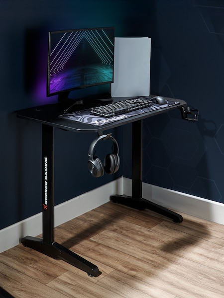 X Rocker Black Panther Gaming Desk (W91406) | £100