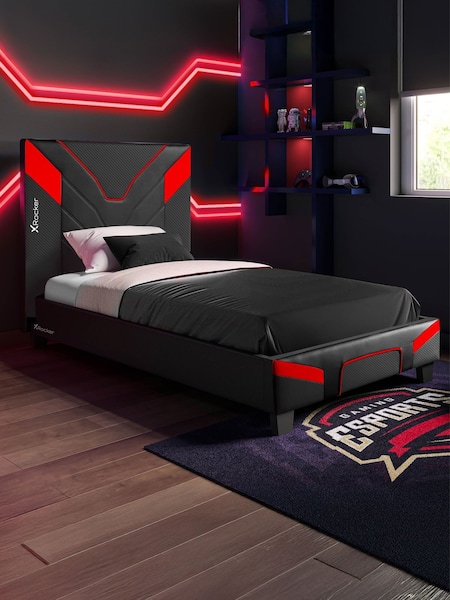 X Rocker Black Cerberus MKII Compact Gaming Bed in a Box (W91407) | £150