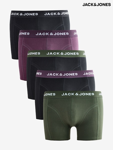 JACK & JONES Purple Boxers 5 Pack (W91565) | £35