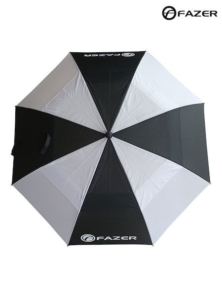 Fazer Golf Auto Double Canopy Black Umbrella (W91607) | £20