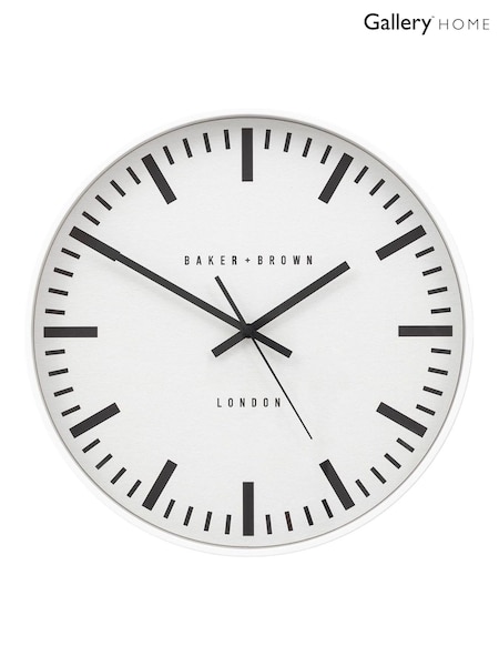 Gallery Home Chrome Longstone Clock 40cm (W91695) | £54