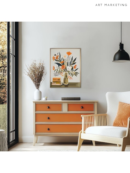 Art Marketing Green Orange Call Of The Wild Wall Art (W91718) | £45