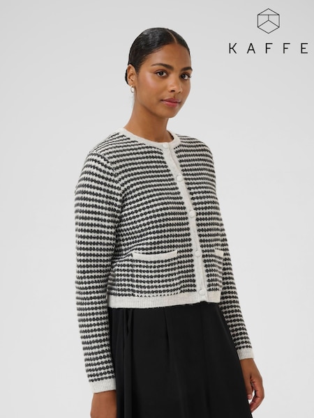 Kaffe Grey KAellery Long Sleeve Knit Cardigan (W91733) | £60