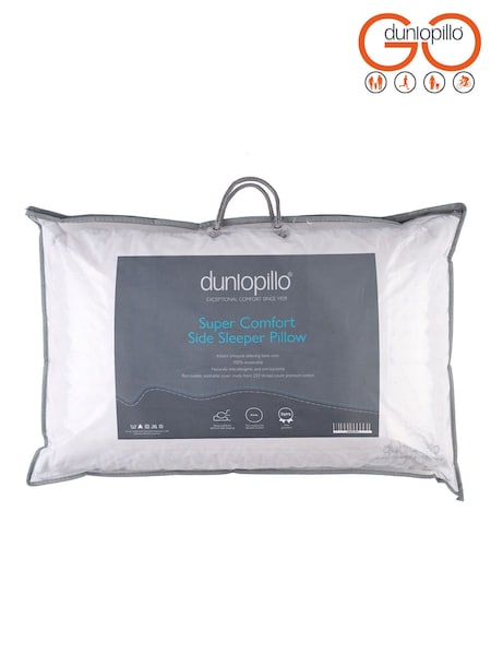 Dunlopillo Side Sleeper Latex Pillow with Cotton Cover (W91997) | £109