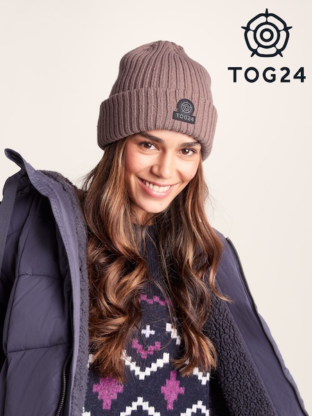 Tog 24 Purple Burke Knitted Hat (W92266) | £24