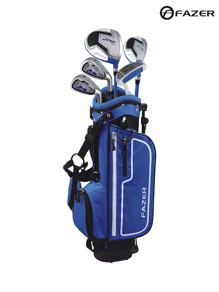 Fazer Junior J TEK 7.0 Age 6-8 4 Piece Golf Stand Bag Package Set - Blue (W92295) | £129