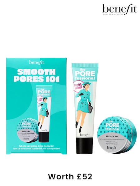Benefit Smooth Pores 101 Moisturiser and Primer Set (Worth £52) (W92341) | £32