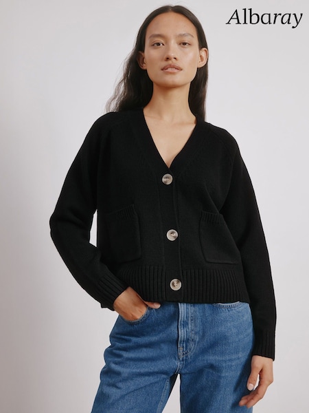 Albaray Relaxed V-Neck Cardigan (W92511) | £69